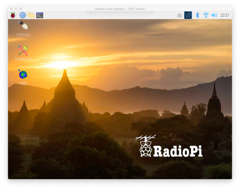 第一次登录到RadioPi的桌面